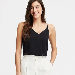 Uniqlo  Bundle x 2 Drape Camisole, BNWT, Orange/Black, size XL